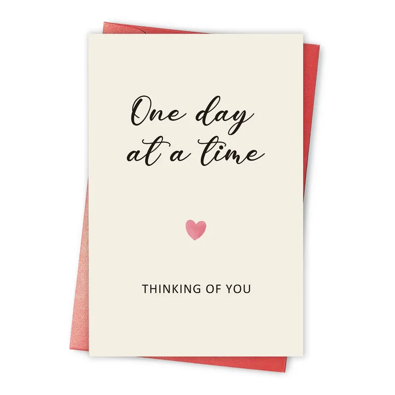 One Day Card: a gentle thinking of you card