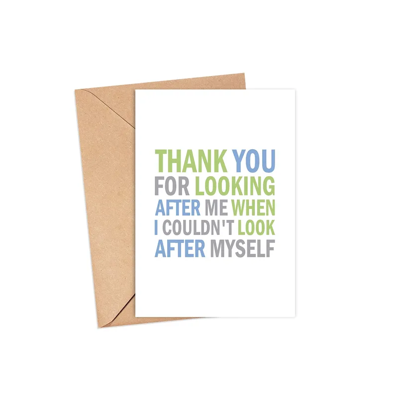 Thank You for Looking Card: Words for the Friend Who Stepped In