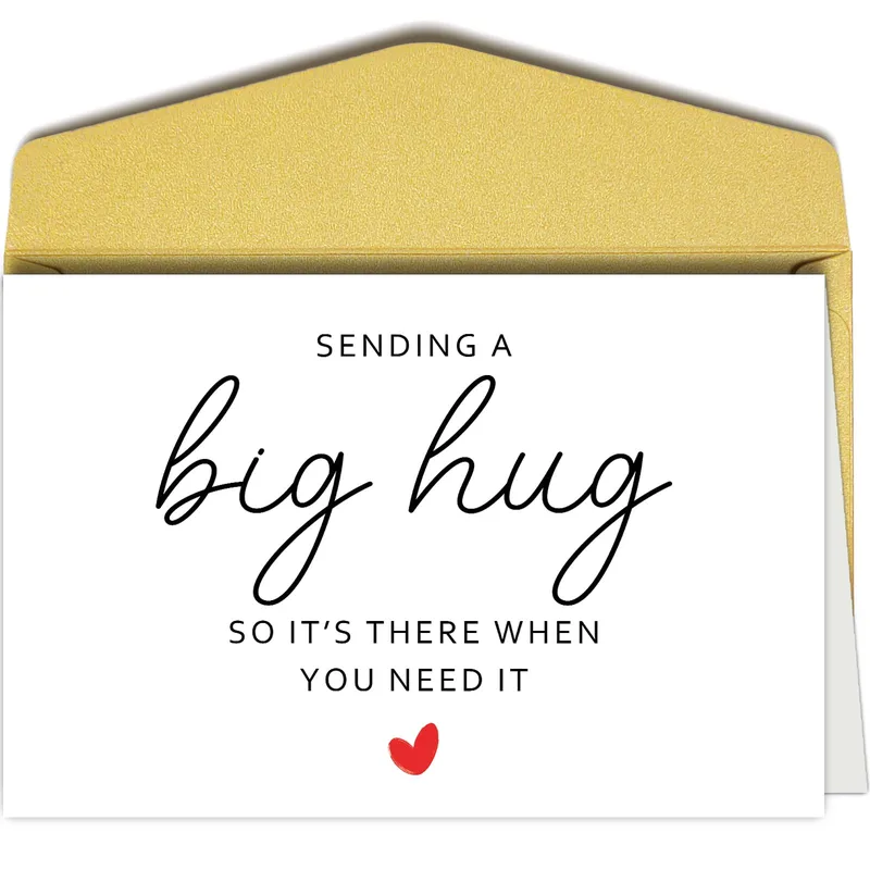 Thinking of You Hug Card: A Big Hug to Keep Close