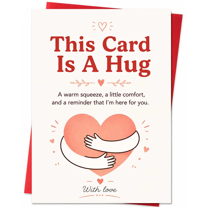 Hug Thinking of You Card for a Friend Who Needs One