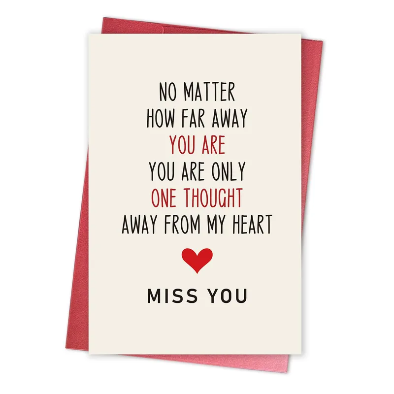 Far Away Friend Card: Miss You From Afar