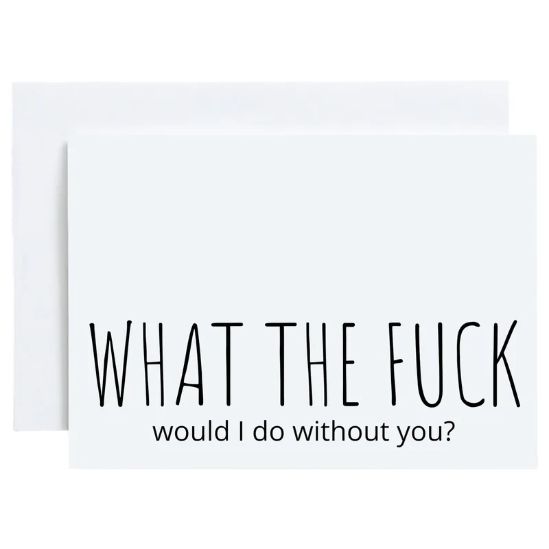 What the Fuck Card: A Blunt Thank You for Someone Essential