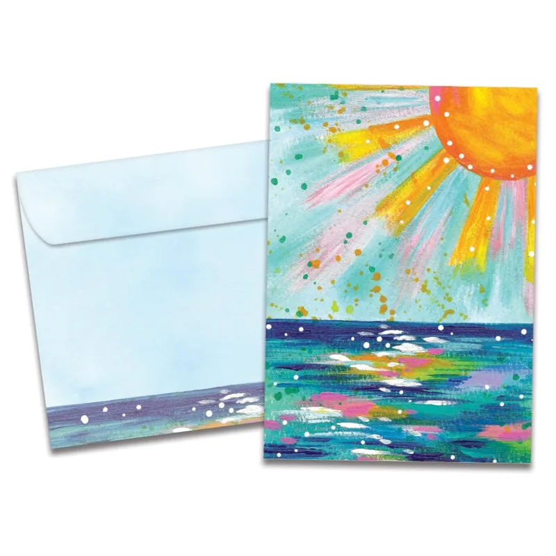 Ocean Sunshine Card for a Thoughtful Note