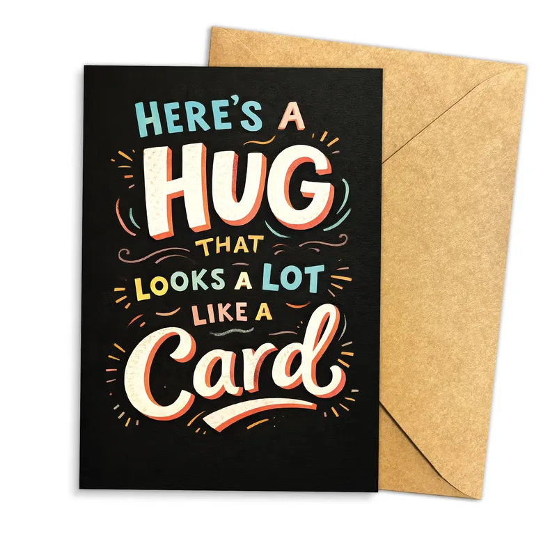 Here's a Hug Card for Someone Who Needs One