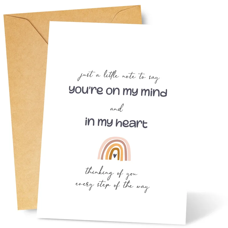 Thinking of You Every Step Card: A Gentle Note for Someone Far Away