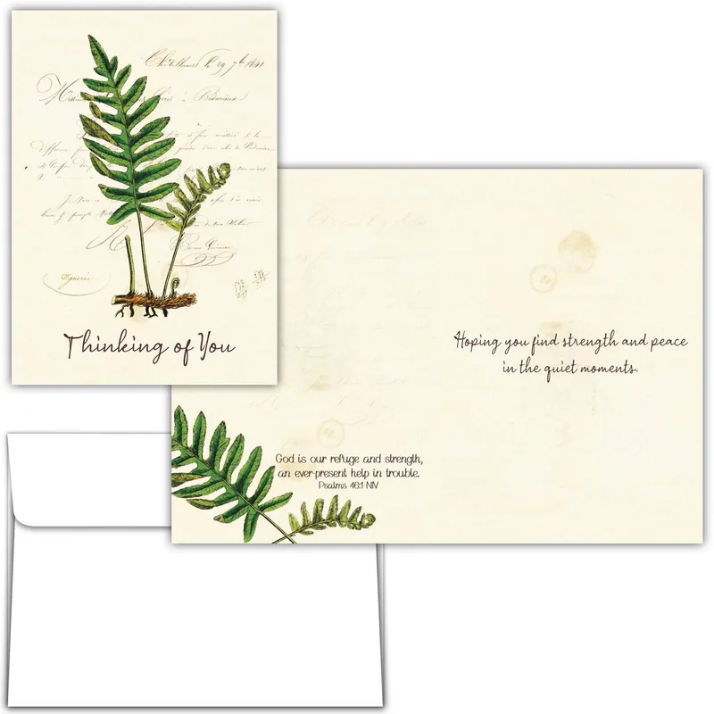 Fern Botanical Card: A Quiet Thinking of You Note