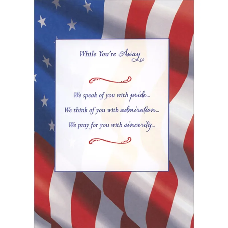 Deployed Soldier Card: Pride, Admiration and Sincerity