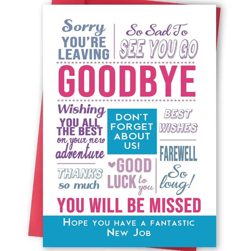 New Job Goodbye Card: Warm Farewell Wishes for Leaving