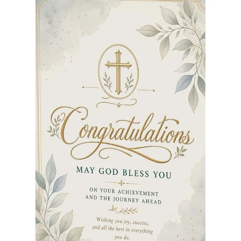 Religious Congratulations Card for Every Milestone Win