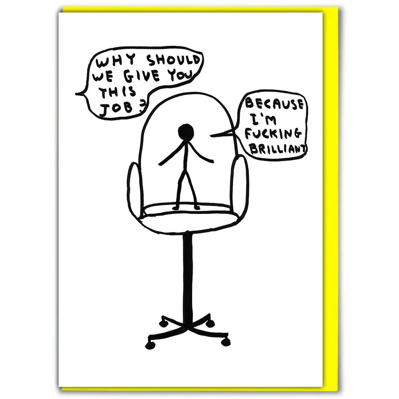 Brilliant New Job Card for a Bold Hire