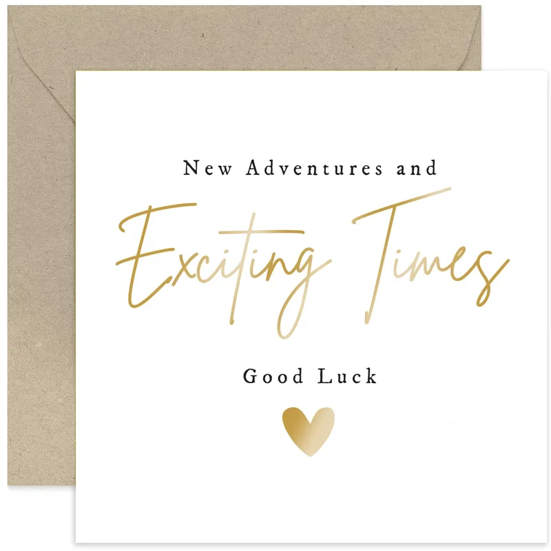 Exciting Times Card for New Adventures and Good Luck