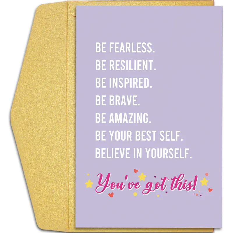 Be Brave Card: Encouragement Cards With Seven Bold Words