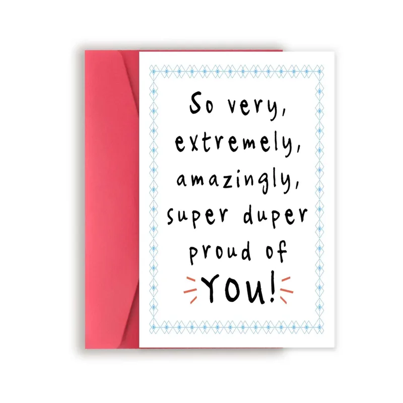 Super Duper Proud Card for a Big Win