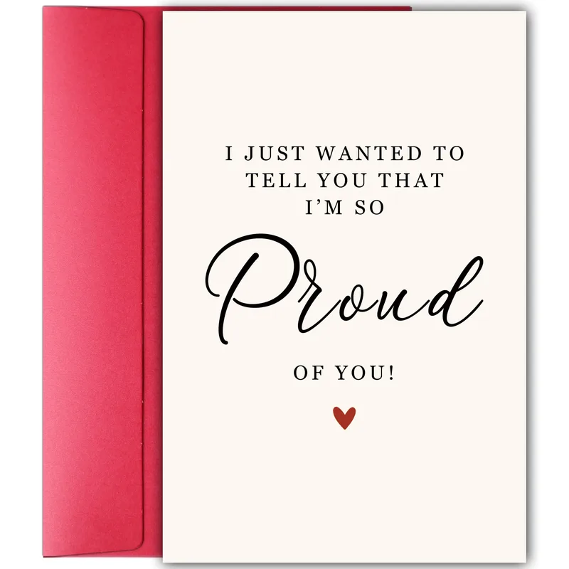 Proud Parent Card: A Simple Note of Pride