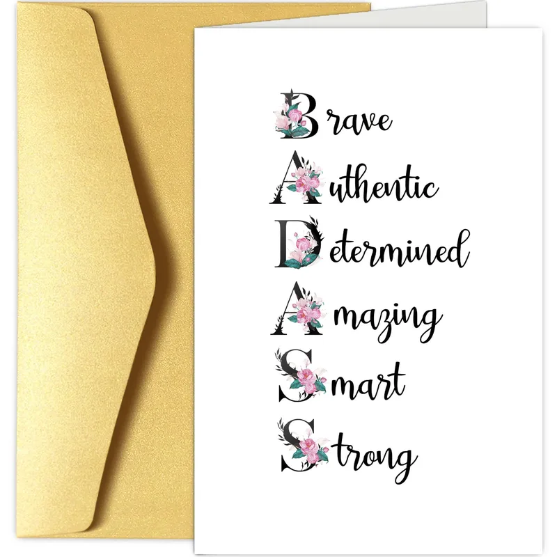 Brave Authentic Determined Card for Your Strong Crew