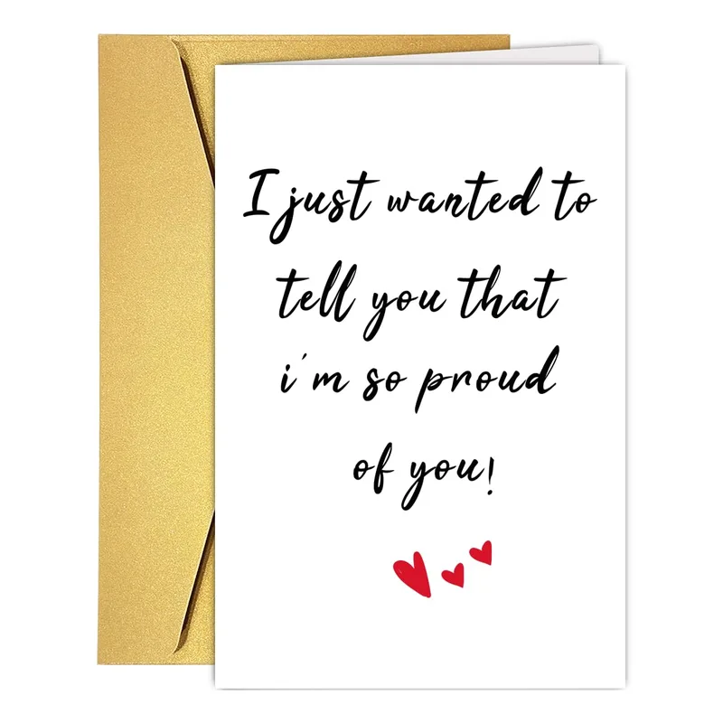 So Proud Card: A Heartfelt Note for Someone You Cheer On