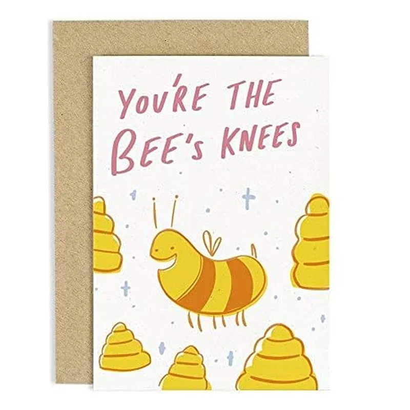 Bee's Knees Card: A Cheerful Friendship Card With Bees