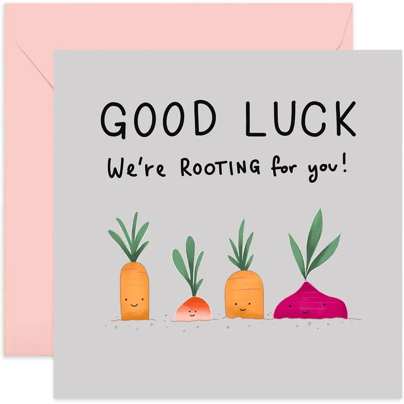 Good Luck Card for Rooting Vegetables