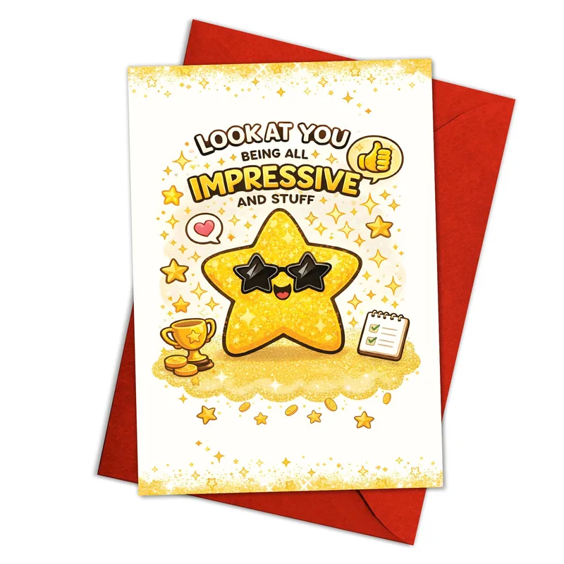 Impressive Achievement Card: A Funny Congrats Card