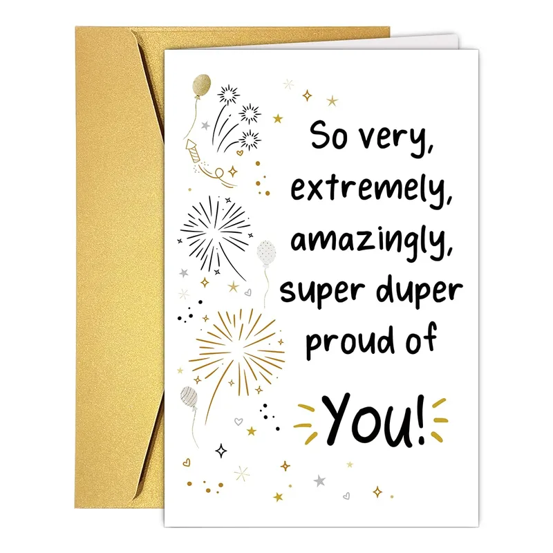 So Very Extremely Amazingly Proud of You Congratulations Card