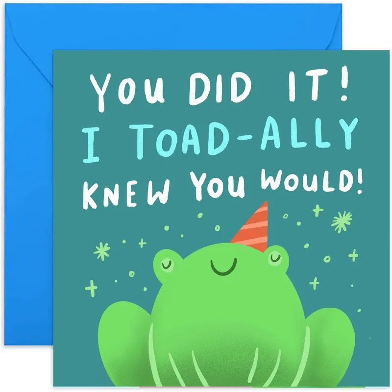 Congratulations Toad Card: You Did It, Toad-ally!
