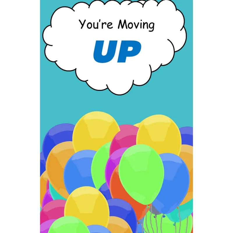 Moving Up Career Card for a New Job Celebration
