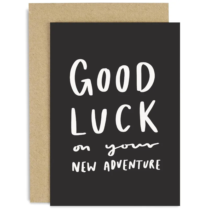 Good Luck on Your New Adventure Card for Every Next Step