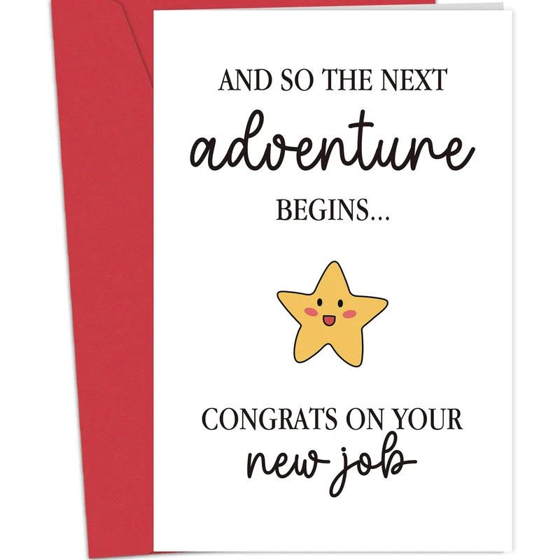 Next Adventure Begins Card for a New Job Start