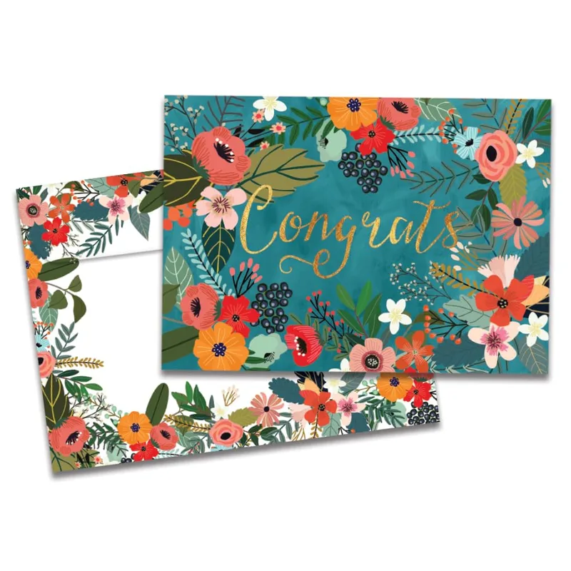 Floral Congrats Card for Big Wins and Milestones