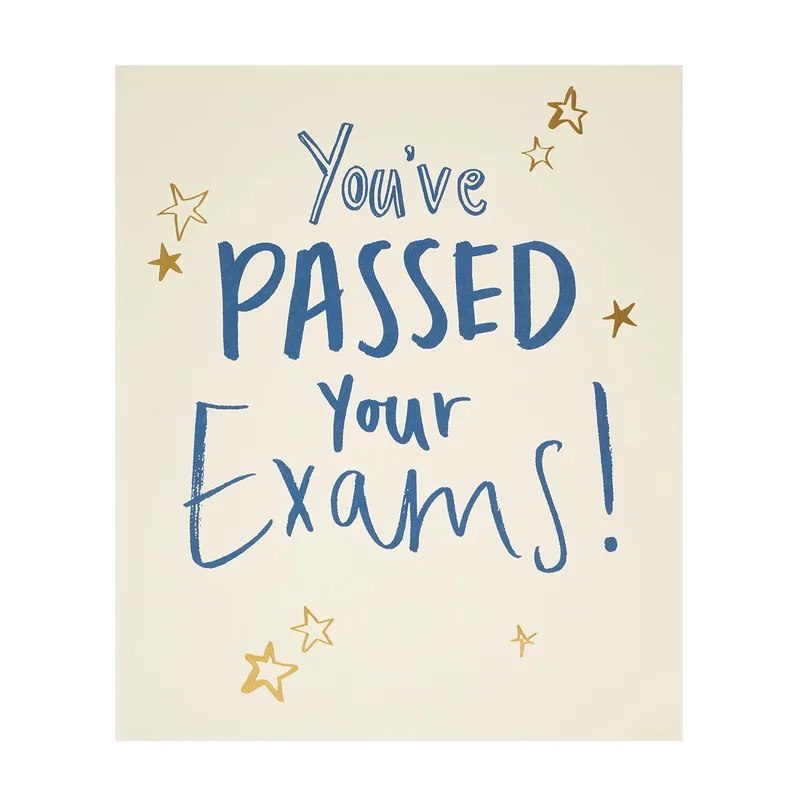 Passed Exams Congratulations Card: You've Passed Your Exams!