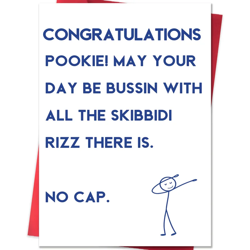 Slang Congratulations Card for Your Big Day Win