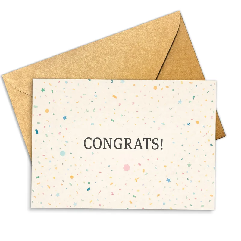 Congrats Confetti Card for Big Wins and Milestones