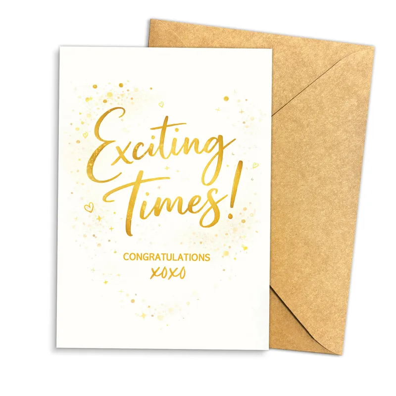Exciting Times Congratulations Xoxo Card for Big News