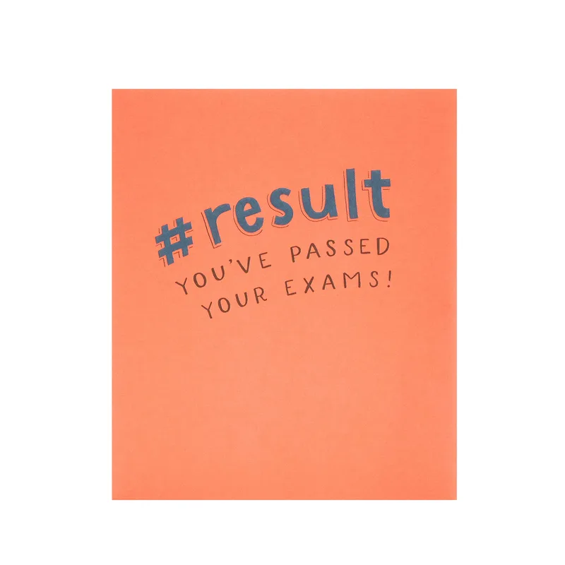 Exam Results Congratulations Card: You Passed