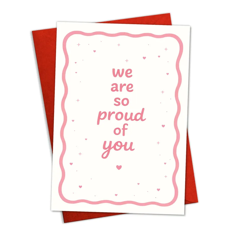 We Are So Proud Card for Celebrating Big Wins