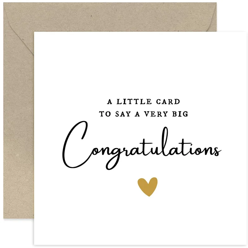 Big Congratulations Card for Your Good News