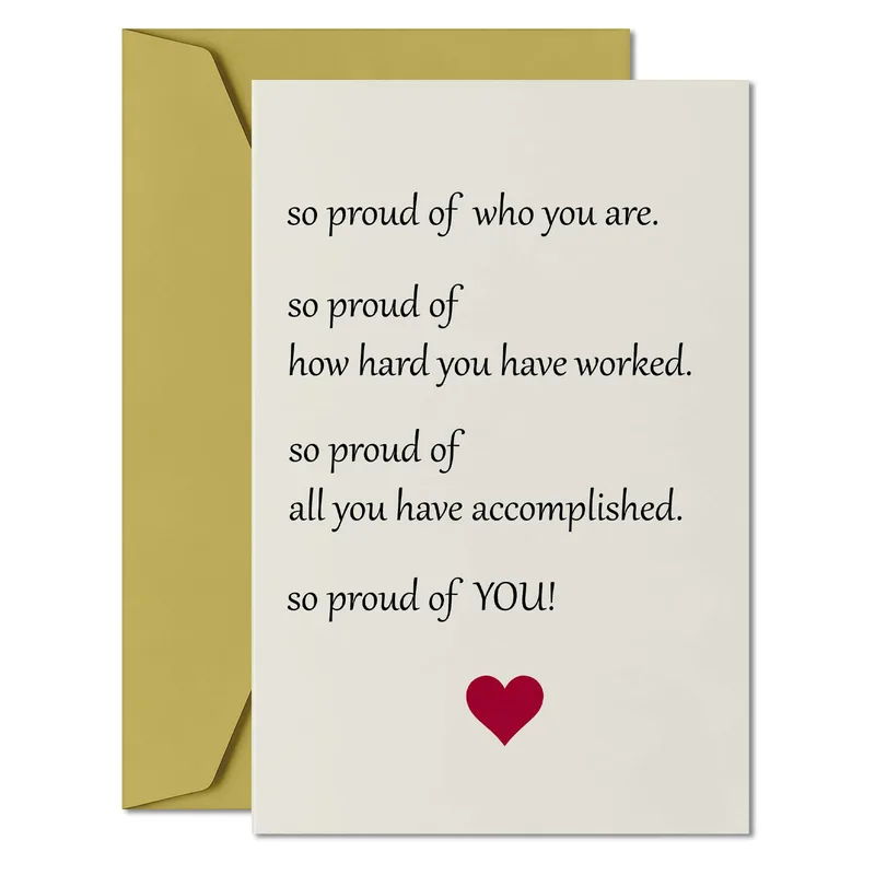 Proud Accomplishment Card for Someone You Admire