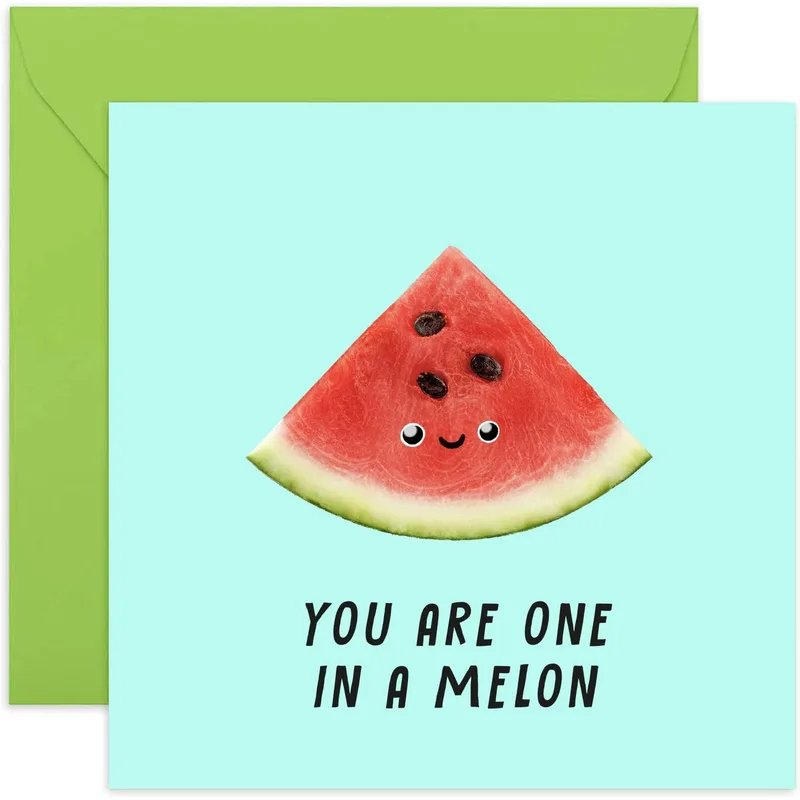 One in a Melon Card: A Cheerful Thank You Greeting