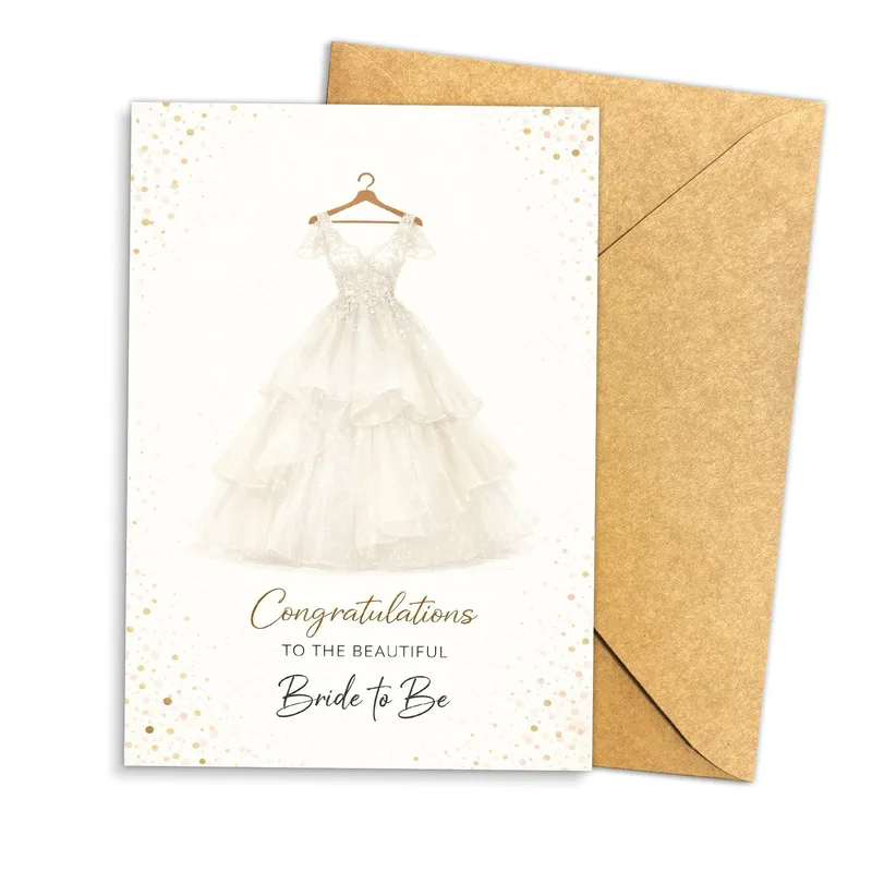 Congratulations To The Beautiful Card for a Bride to Be