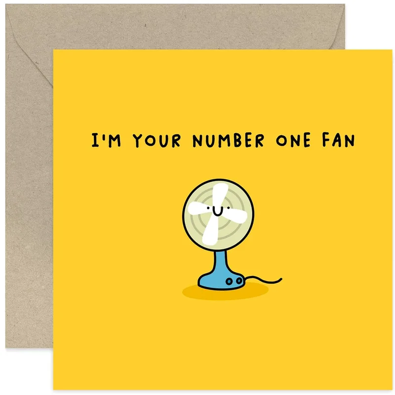 Biggest Fan Card: Cheerful Fan Greeting Card