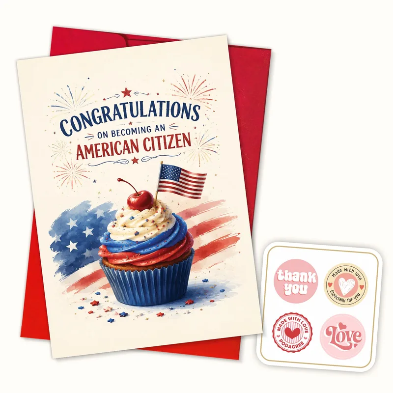 Congratulations On Becoming Card for a New American Citizen