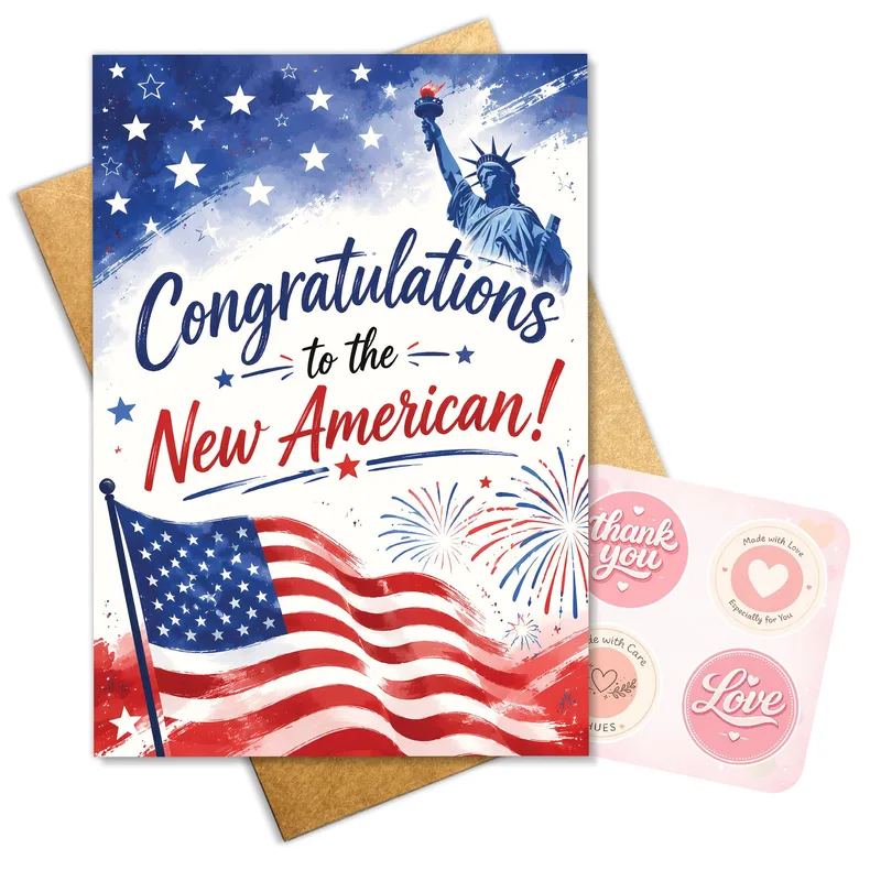 Congratulations to the New Card: Patriotic Citizenship Card
