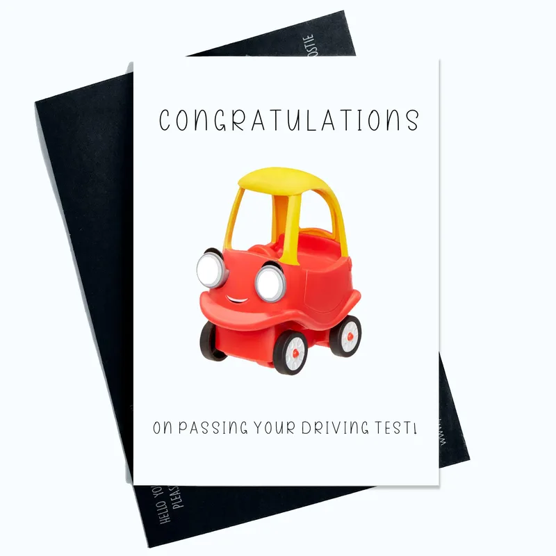 Congratulations On Passing Card for a New Driver