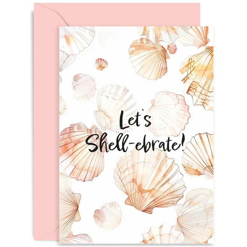 Celebrate Shells Card: A Fun Congratulations Card for Any Win