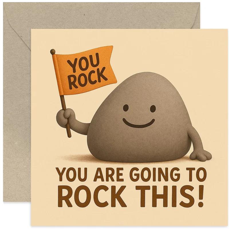 You Rock Card: A Rock Cheering You On