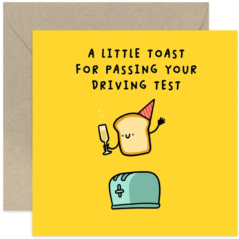A Little Toast for Passing Card: Toasty Celebration Design
