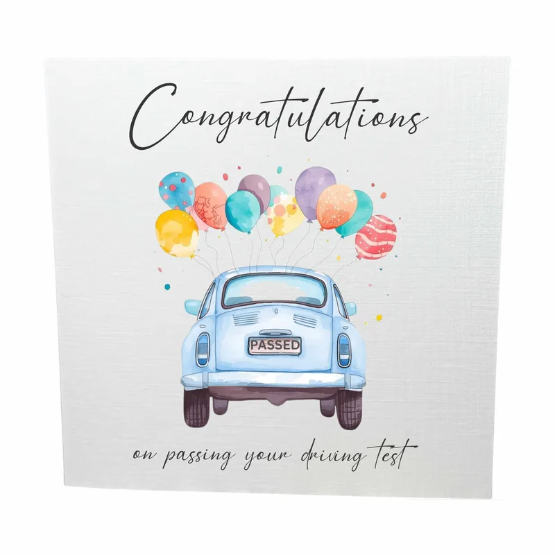 Congratulations on passing your Driving Card for a new driver