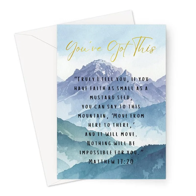 You've Got this Truly Card with Mountain Faith Verse
