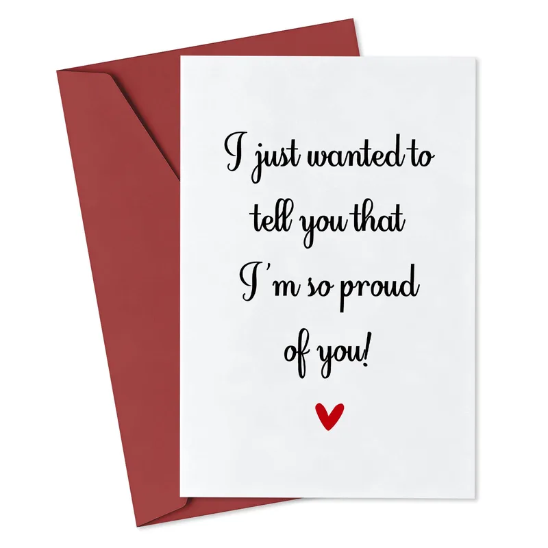 Black Script Text Heart Card for Celebrating Someone Special