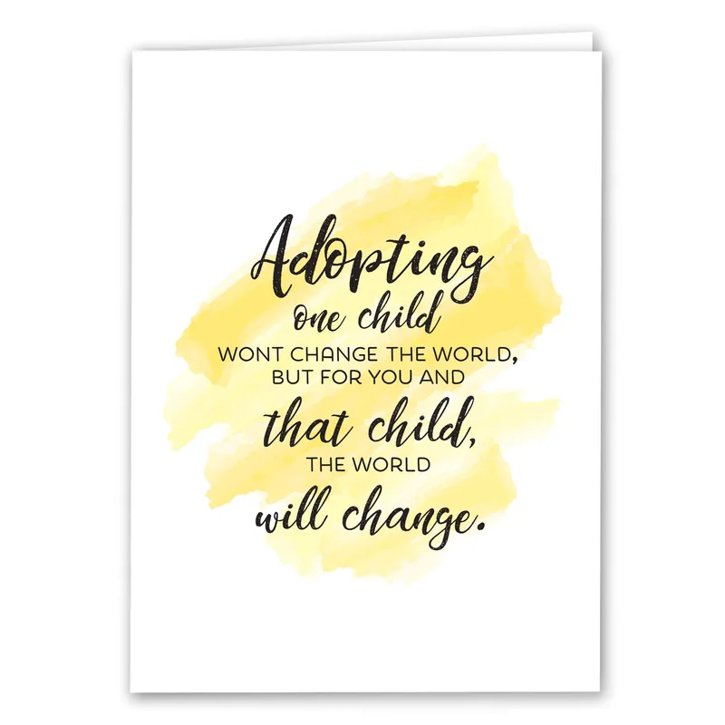 Yellow Watercolor Wash Text Card